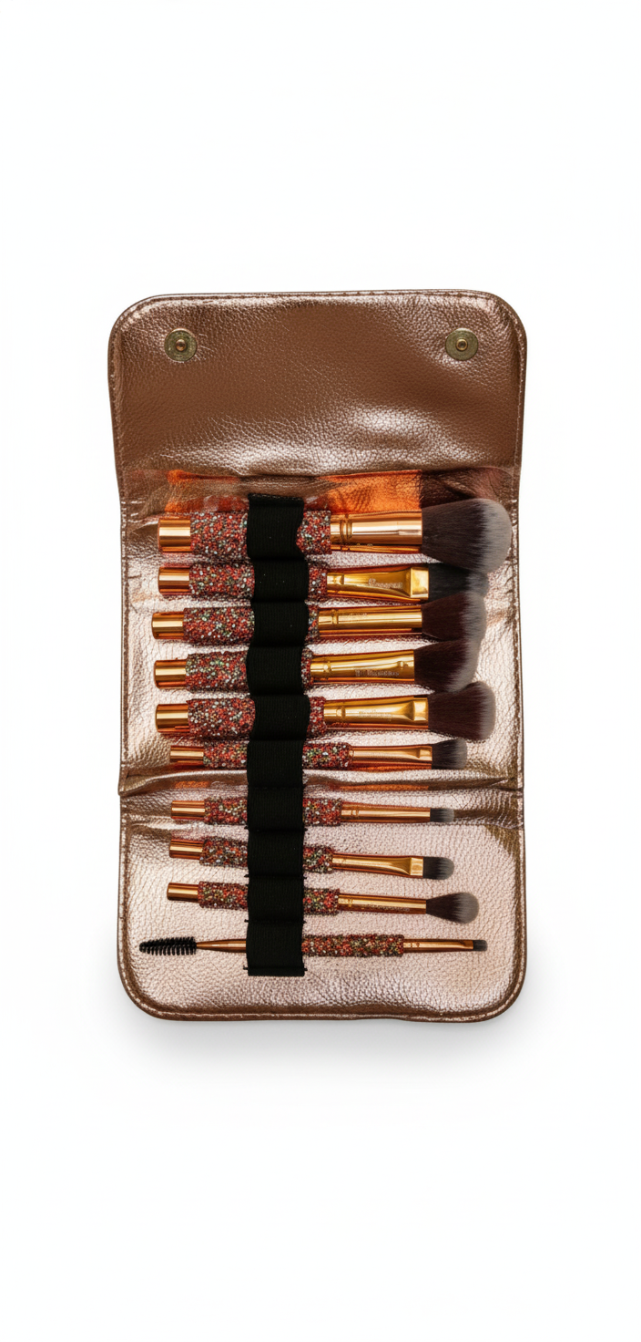 Bedazzled Make-Up Brush Set