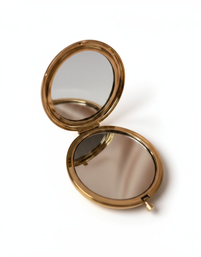 Gold Hand Mirror